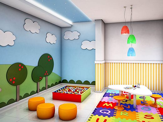 Paediatric day care room at Bluebell Hospital